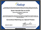 NADCAP CERTIFICATION FOR ALL THE SPECIAL PROCESSES